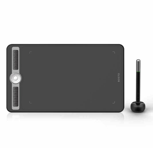BOSTO T1060 10 x 6 inch 8192 Levels Pressure Digital Art Graphic Drawing Tablet with Battery-free Stylus and 10 Pen Nibs for Drawing Designing Teaching Online Course