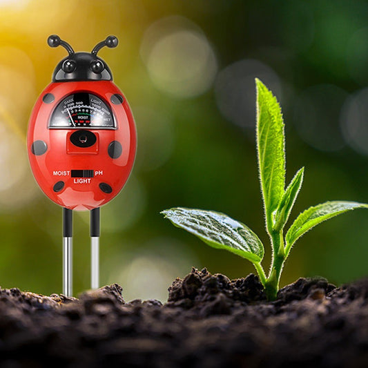 3-in-1 Portable Beetle Shape Soil Tester Moisture Light PH Meter Tool for Garden Farm Plant Law