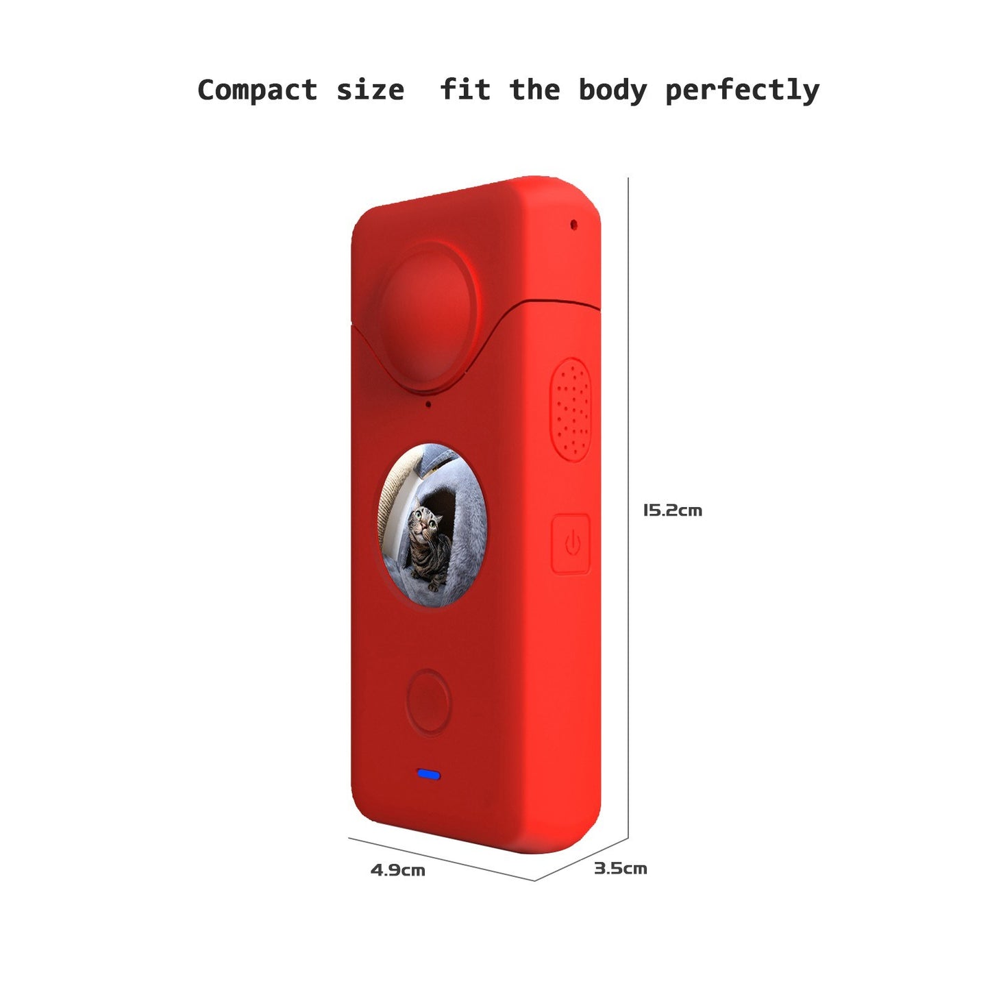 Silicone Sleeve Case for Insta360 ONE X2 Action Camera Accessory - Blue