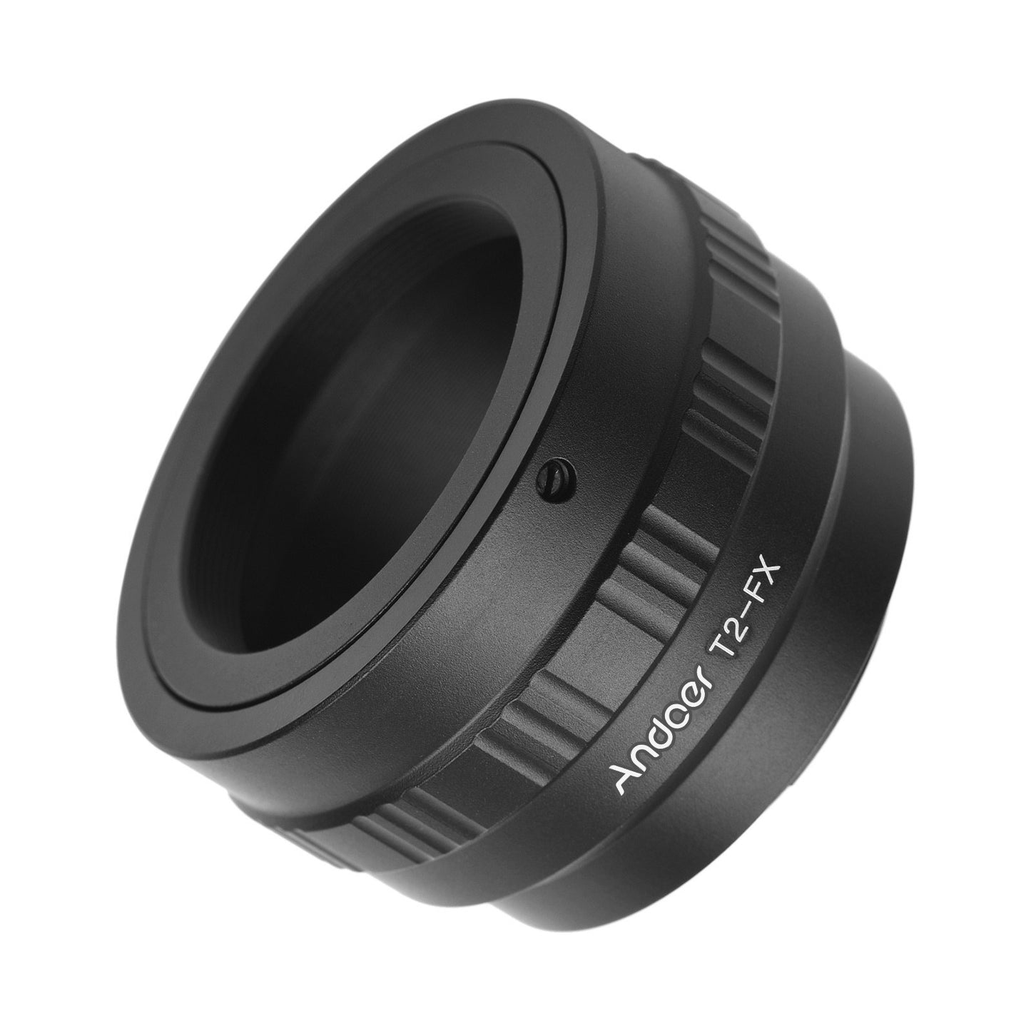 Andoer Flexible T2-FX Metal Lens Mount Adapter Ring Durable T/T2 Mount Lens Adapter Replacement for Fujifilm X-T1/X-A1/X-E2/X-M1/X-E1/X-Pro1 X-Mount Cameras