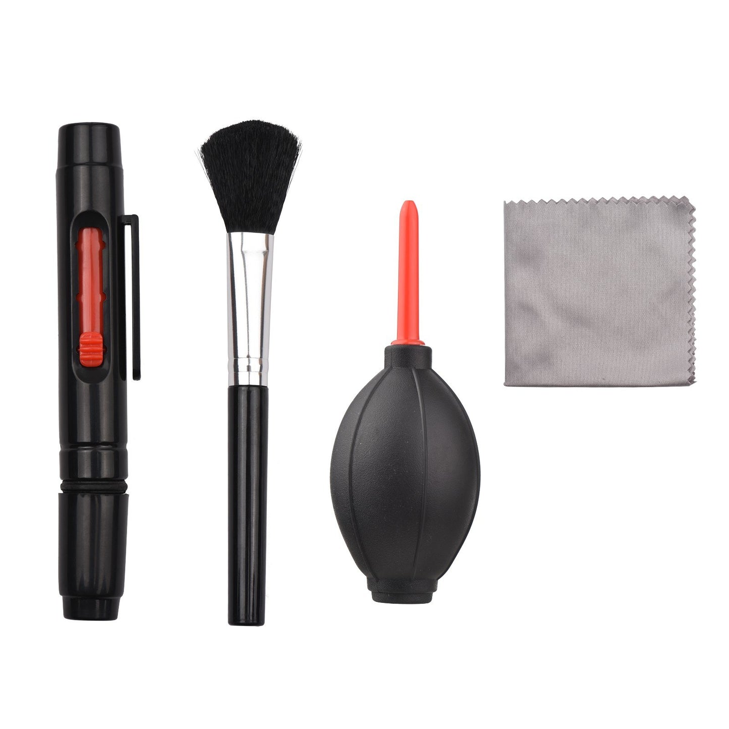 Andoer Professional Camera Cleaning Kit with Lens Dust Blower + Cleaning Pen + Brush + Microfiber Lens Cleaning Cloth for Camera Optics
