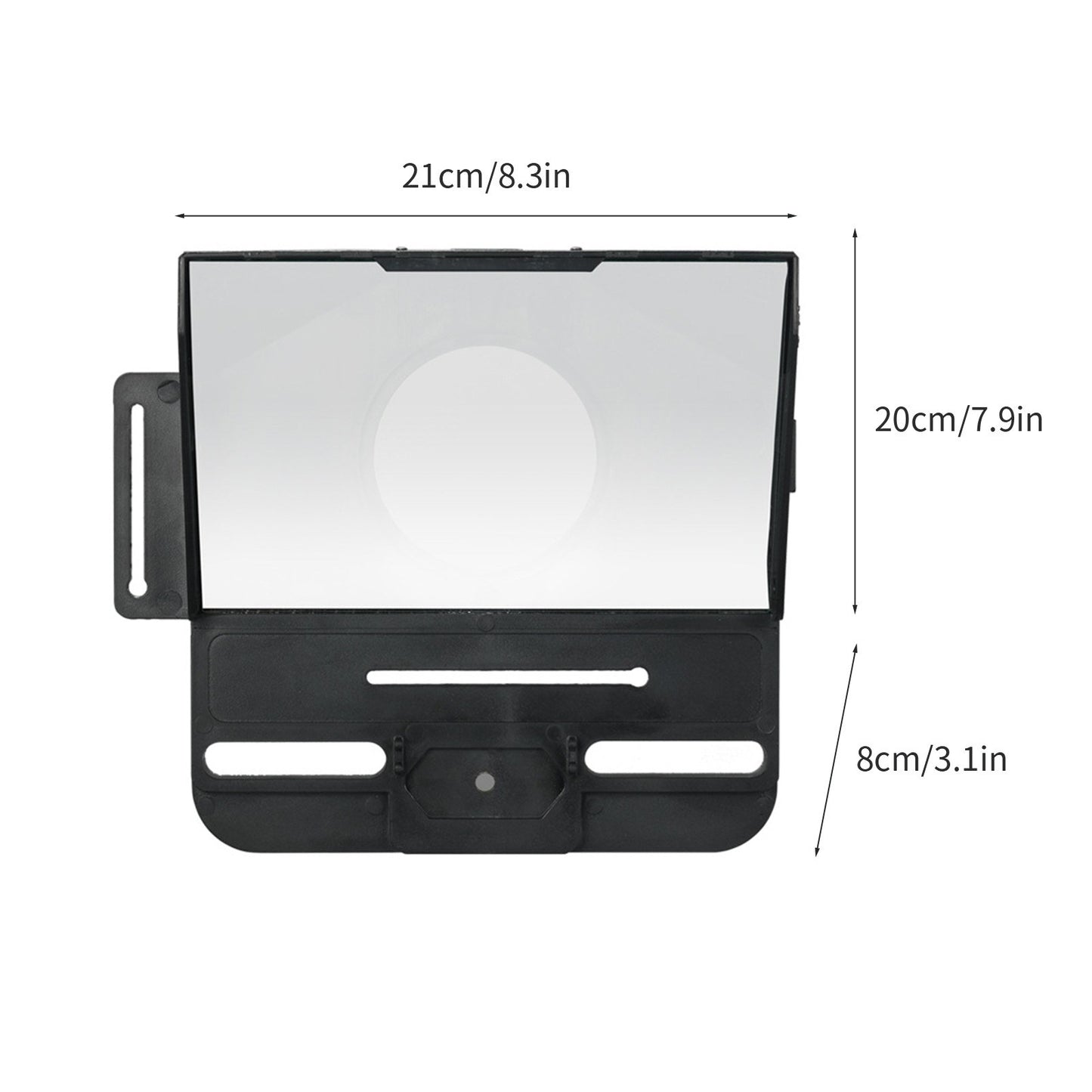 Portable Phone DSLR Camera Mini Teleprompter Tablet Smartphone Prompter for Video Recording Live Streaming Interview Speech