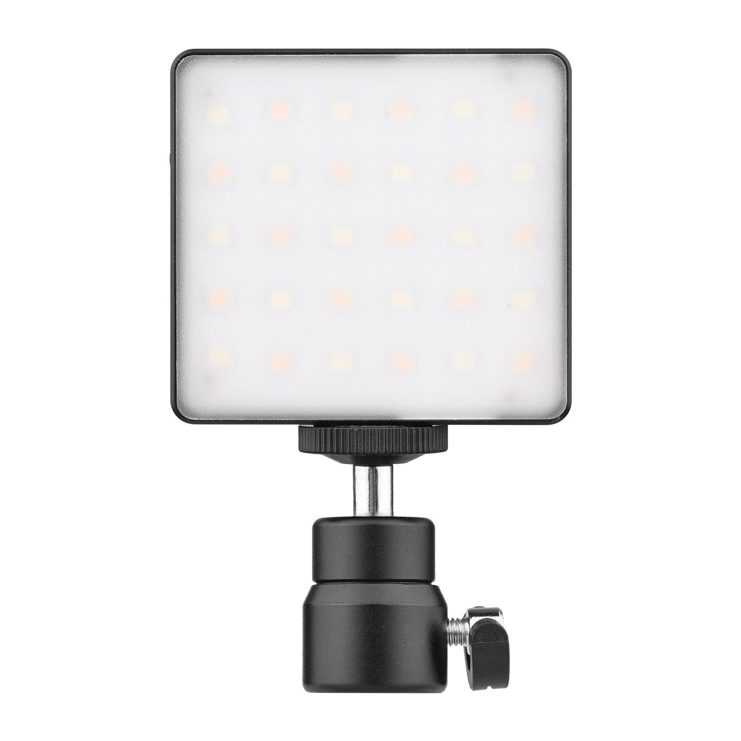 Andoer YY202 Bi-Color Pocket LED Video Light  Built-in Battery 2500K-8500K Dimmable Photography Conference Fill Light with Silicone Diffuser Mini Ballhead Adapter