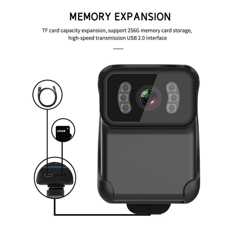 Video Action Camera 1080P WiFi Waterproof Camera Night Vision Vlogging Camera Recorder with Wide Angle Lens - Blue
