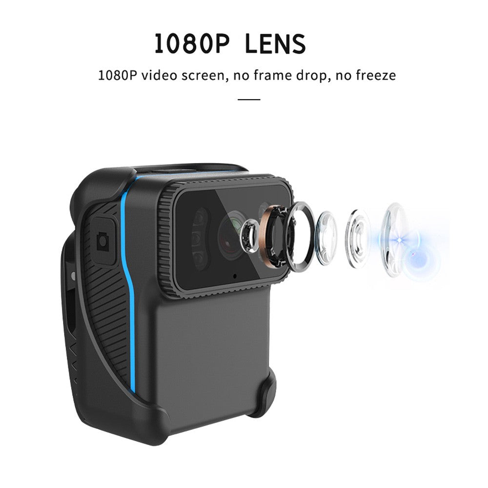 Video Action Camera 1080P WiFi Waterproof Camera Night Vision Vlogging Camera Recorder with Wide Angle Lens - Orange