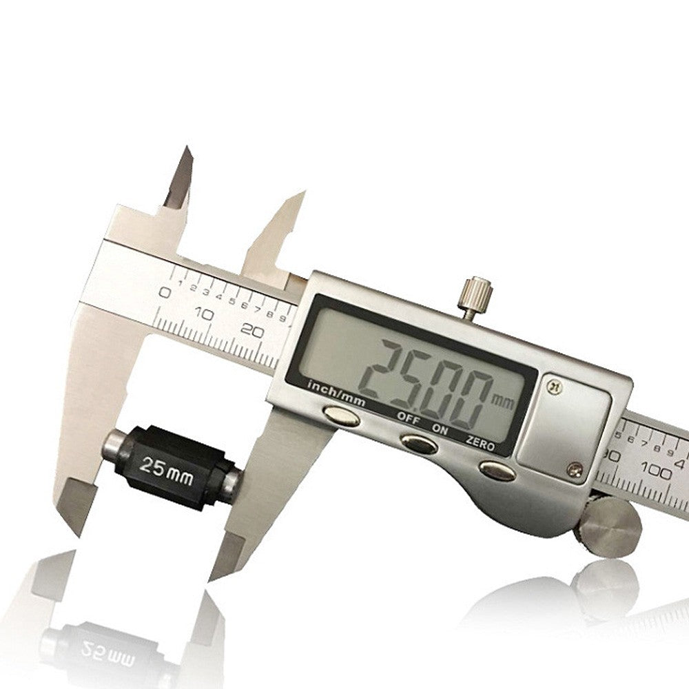 Electronic Digital Vernier Caliper 150mm Metric Wear-resistant Stainless Steel Measuring Tool for Inside Outside Depth Length Height and Thickness Measurements
