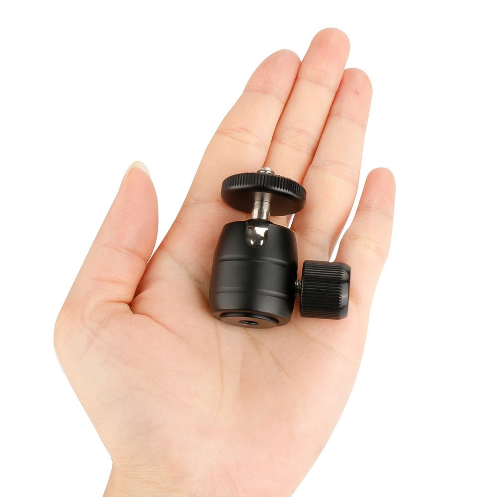 Tripod Ball Head 360-degree Rotatable Metal Tripod Mount with 1/4 Screw for Camera