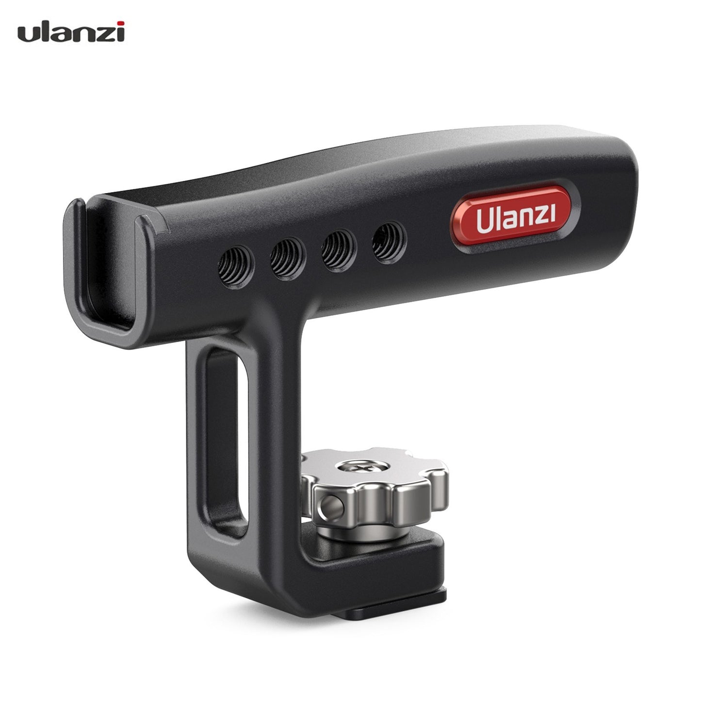 Uniqkart R071 Aluminum Alloy Camera Top Handle Grip 1/4 Inch Screw Cold Shoe Mount for Canon Nikon Sony DSLR Camera