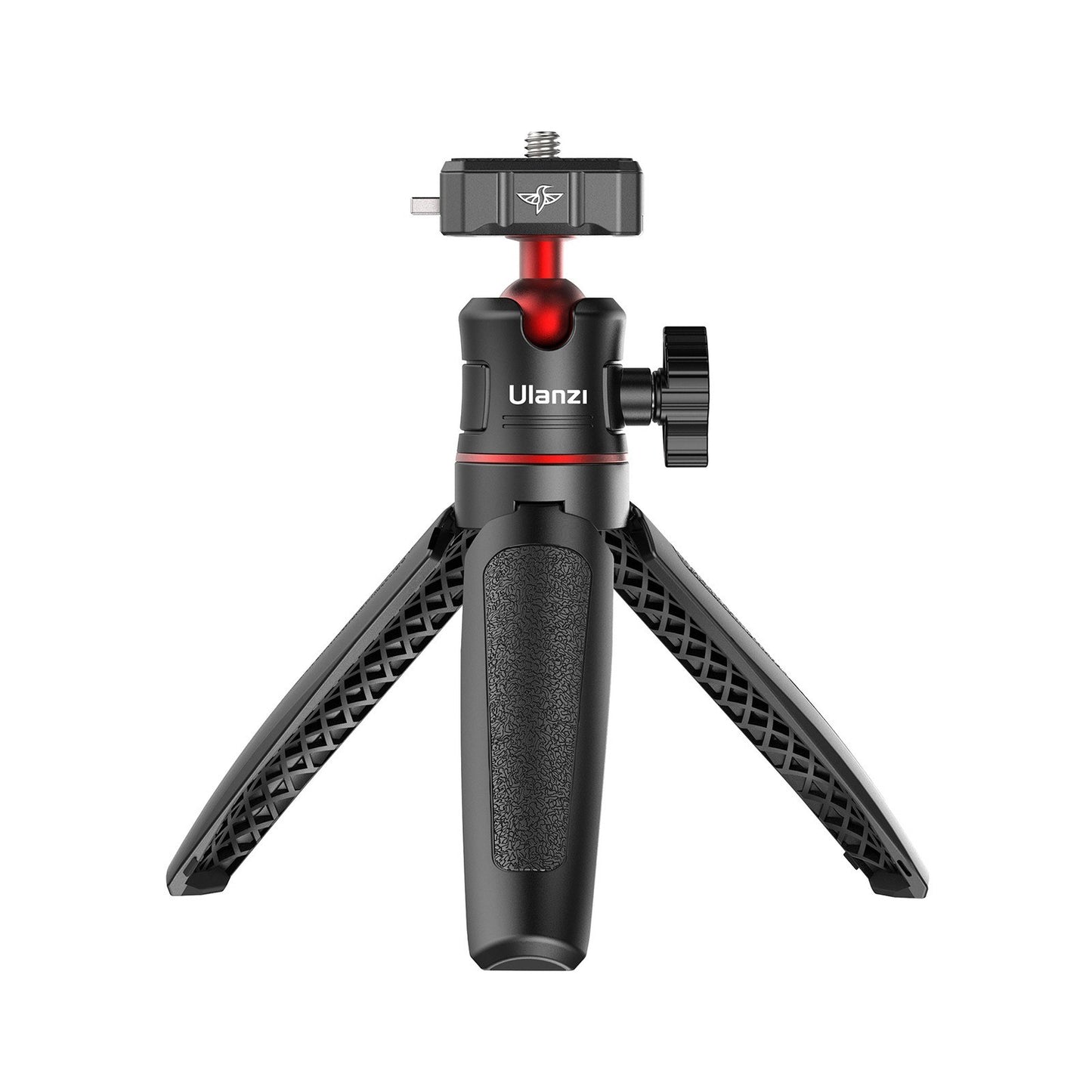 Uniqkart R078 28cm/11in Selfie Stick Tripod 3-level Extendable 2-in-1 PC Selfie Stick Stand with Quick Release Ball Head for DSLR Smartphone