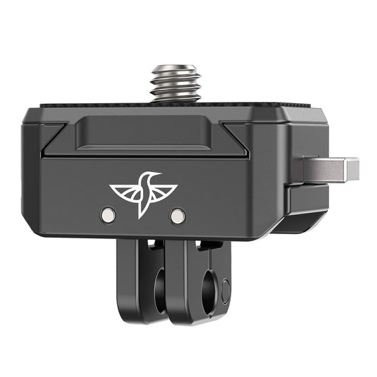 Uniqkart R072 Aluminum Mount Adapter Base Magnetic Quick Release Mount Accessories with Universal 1/4-inch Interface
