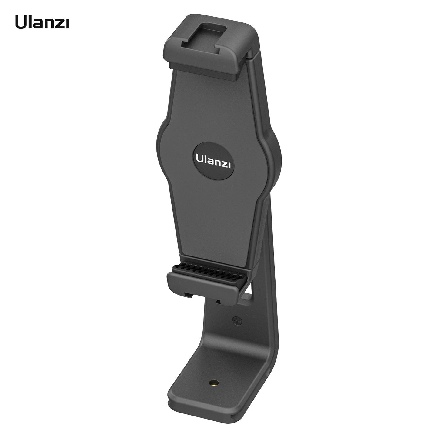 Uniqkart ST-20 Tablet Tripod Mount Adapter 360 Degree Rotatable Clamp Tablet Holder with 1/4 Inch Screw Hole Dual Cold Shoe Mounts