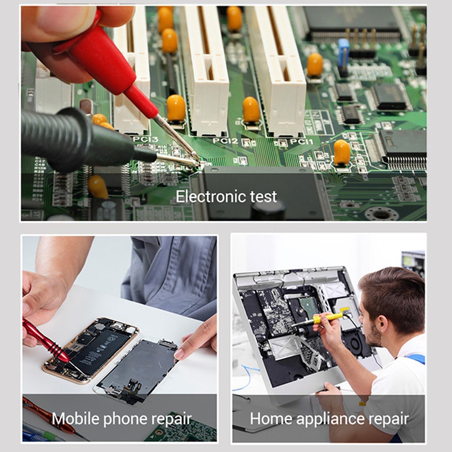 Aneng AN8002 Digital Multimeter RMS 6000 Counts Volt Meter Ohmmeter Auto-Ranging Tester AC/DC Voltage and Current, Temperature - Blue