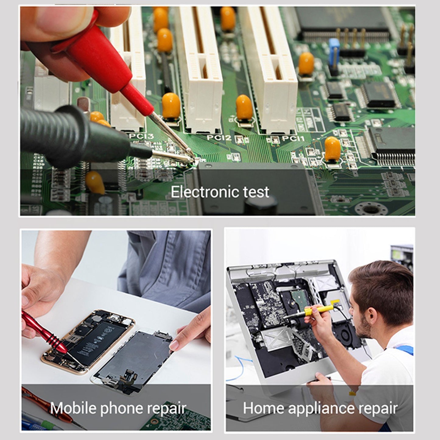 Aneng AN8002 Digital Multimeter RMS 6000 Counts Volt Meter Ohmmeter Auto-Ranging Tester AC/DC Voltage and Current, Temperature - Black