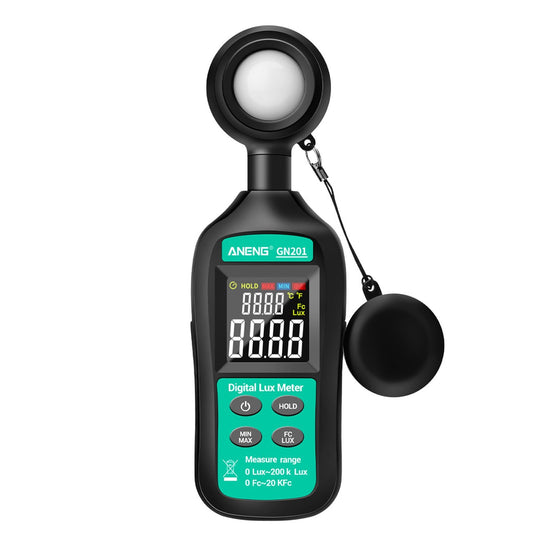 Aneng GN201 Mini Digital Lux Meter 0-20,0000 Digital Illuminance Light Meter LCD Display for Homes Agriculture Warehouses Farms