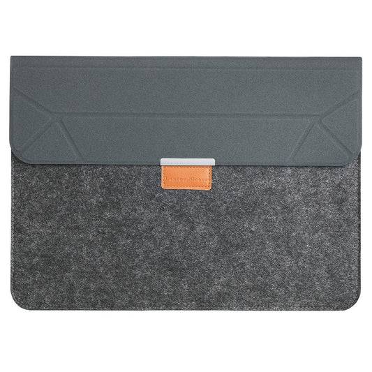 Portable 3-in-1 Laptop Bag+Cooling Bracket+Mouse Pad Scratch-proof Wear-resistant Bag for 13.3-14 inch Laptop - Dark Grey