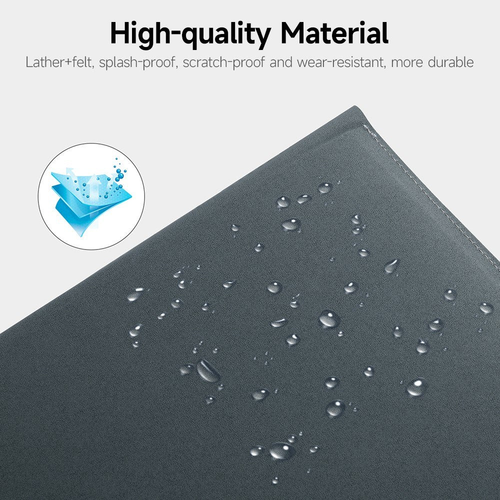 Portable 3-in-1 Laptop Bag+Cooling Bracket+Mouse Pad Scratch-proof Wear-resistant Bag for 13.3-14 inch Laptop - Dark Grey