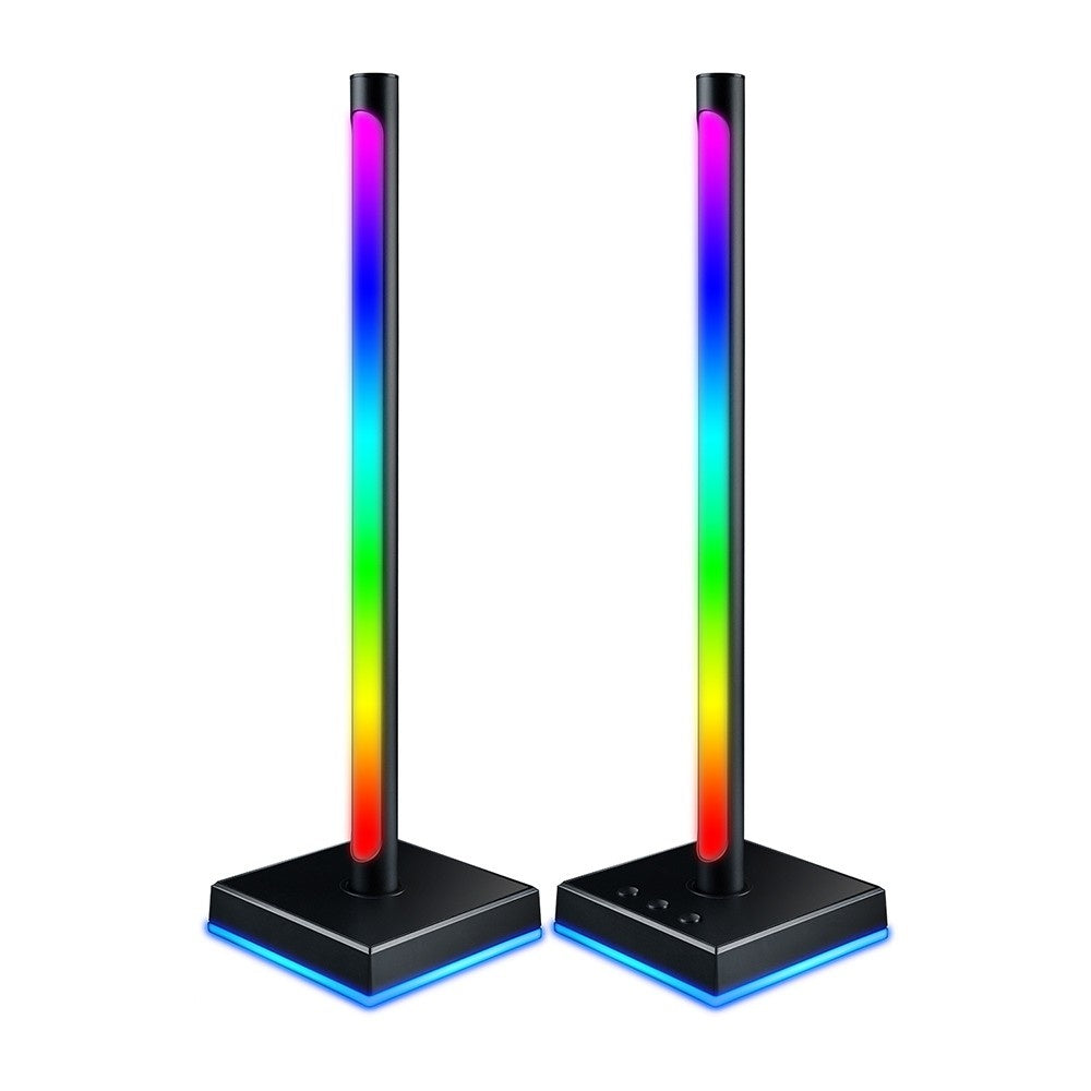 2Pcs/Set Smart RGB Desktop Lamp Pickup Atmosphere Music Rhythm Light Bar Support APP Control for Living Room Bedroom Party