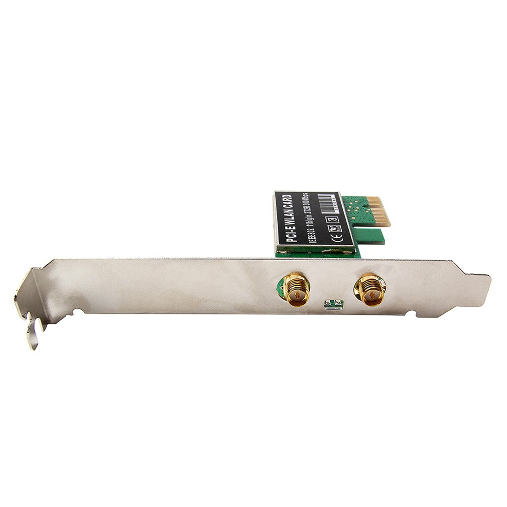 WiFi Card PCI-E Wireless AC 1200Mbps Dual Band Network Card WiFi Receiver Transmitter Network Signal Intensifier for Desktop PC Gaming - Green