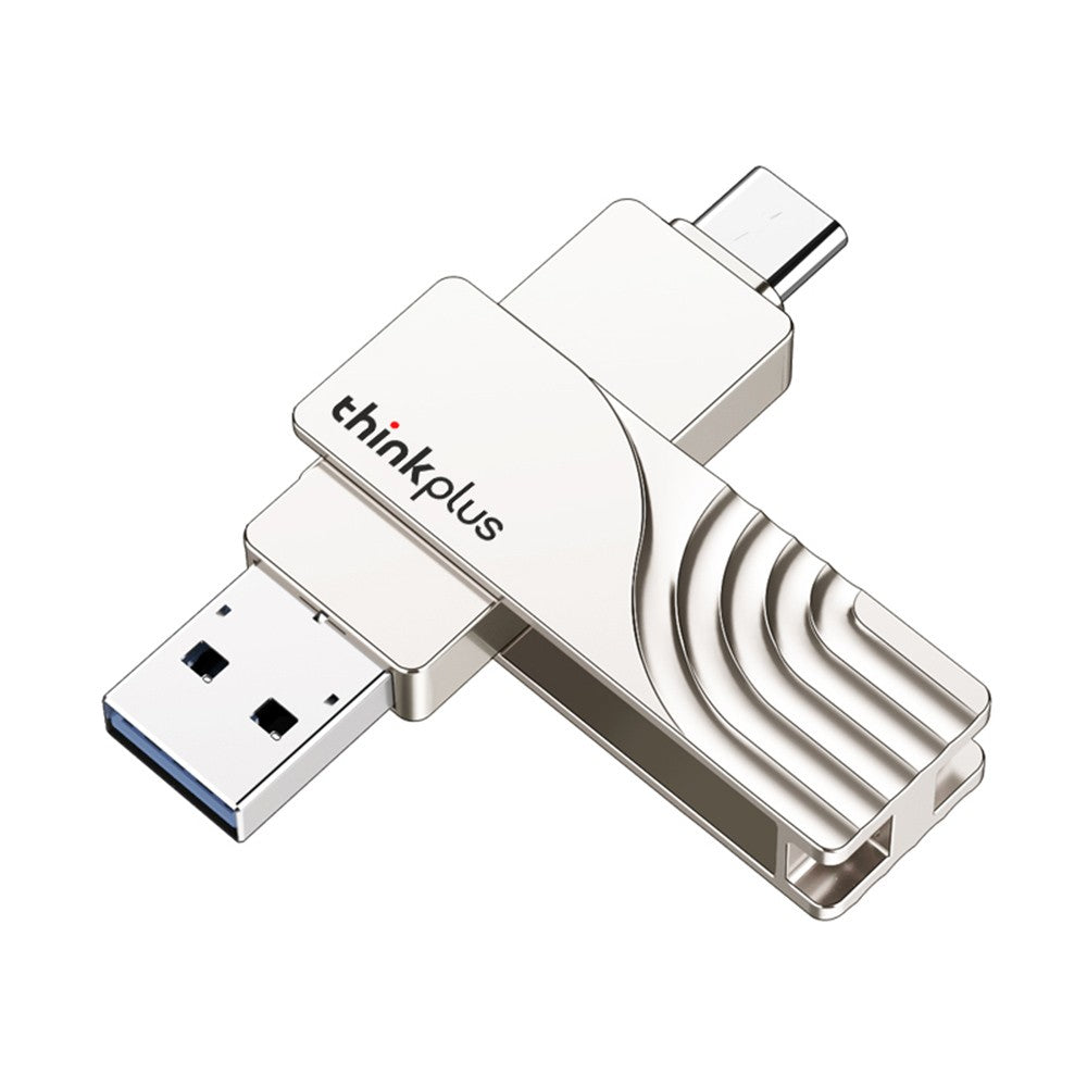 Lenovo Thinkplus USB C Flash Drive 32GB USB3.0 U Disk TPCU301 Dual-port Memory Stick for Tablet PC Laptop Computer - 32GB