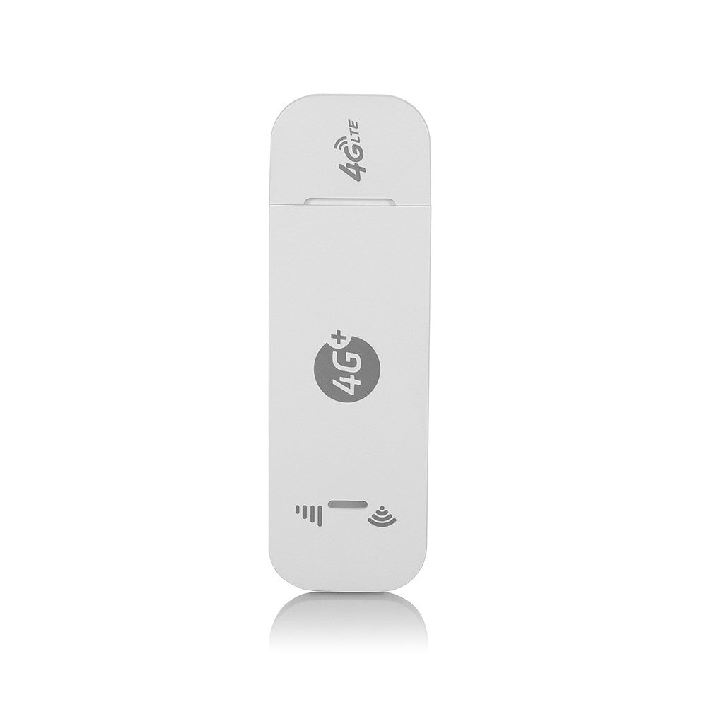 4G LTE USB Modem WiFi Dongle Mini Mobile WiFi Hotspot Router with SIM Card Slot 150Mbps DL 50Mbps UL Share Up to 10 WiFi Users - EU Version/White