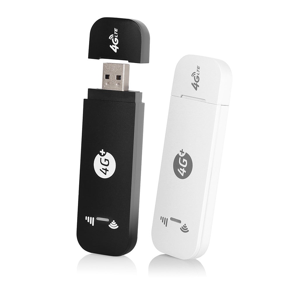 4G LTE USB Modem WiFi Dongle Mini Mobile WiFi Hotspot Router with SIM Card Slot 150Mbps DL 50Mbps UL Share Up to 10 WiFi Users - EU Version/Black