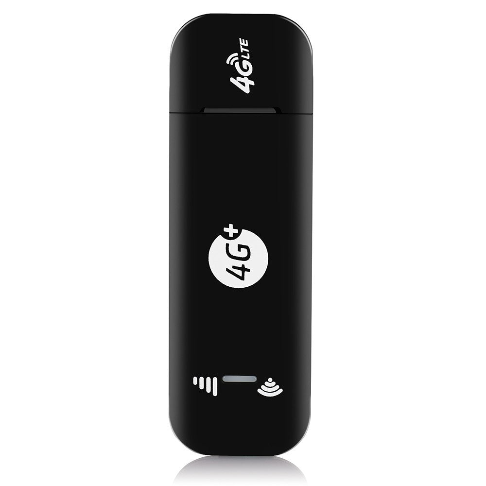 4G LTE USB Modem WiFi Dongle Mini Mobile WiFi Hotspot Router with SIM Card Slot 150Mbps DL 50Mbps UL Share Up to 10 WiFi Users - US Version/Black