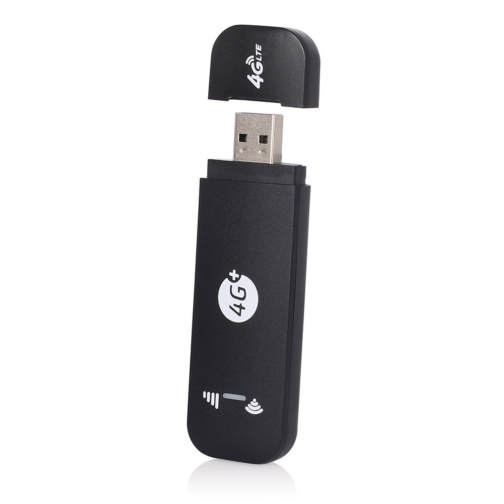 4G LTE USB Modem WiFi Dongle Mini Mobile WiFi Hotspot Router with SIM Card Slot 150Mbps DL 50Mbps UL Share Up to 10 WiFi Users - US Version/Black