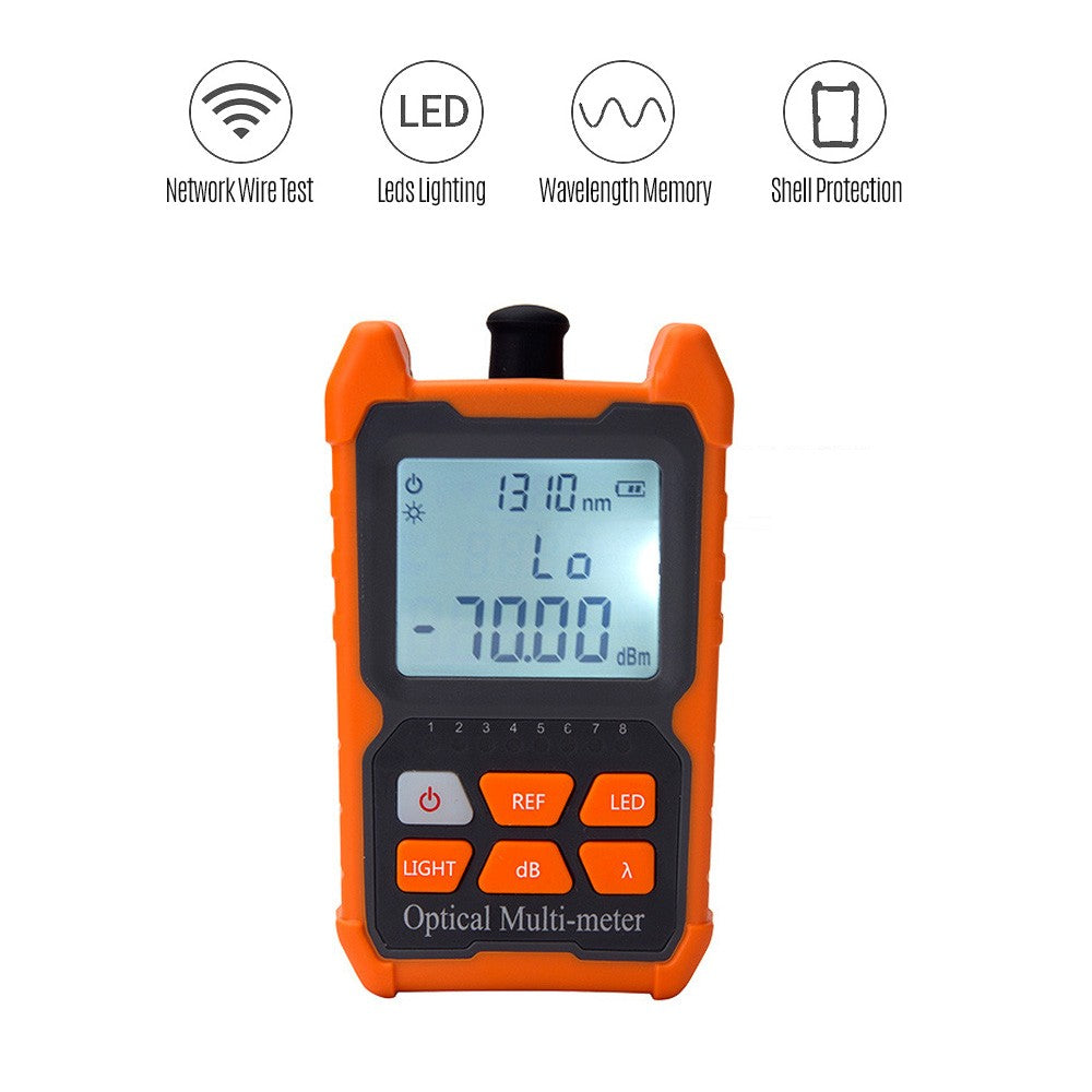 Optical Power Meter FC/SC/ST Universal Interface Fiber Tester Portable  Leds Lighting Network Cable Test Equipment