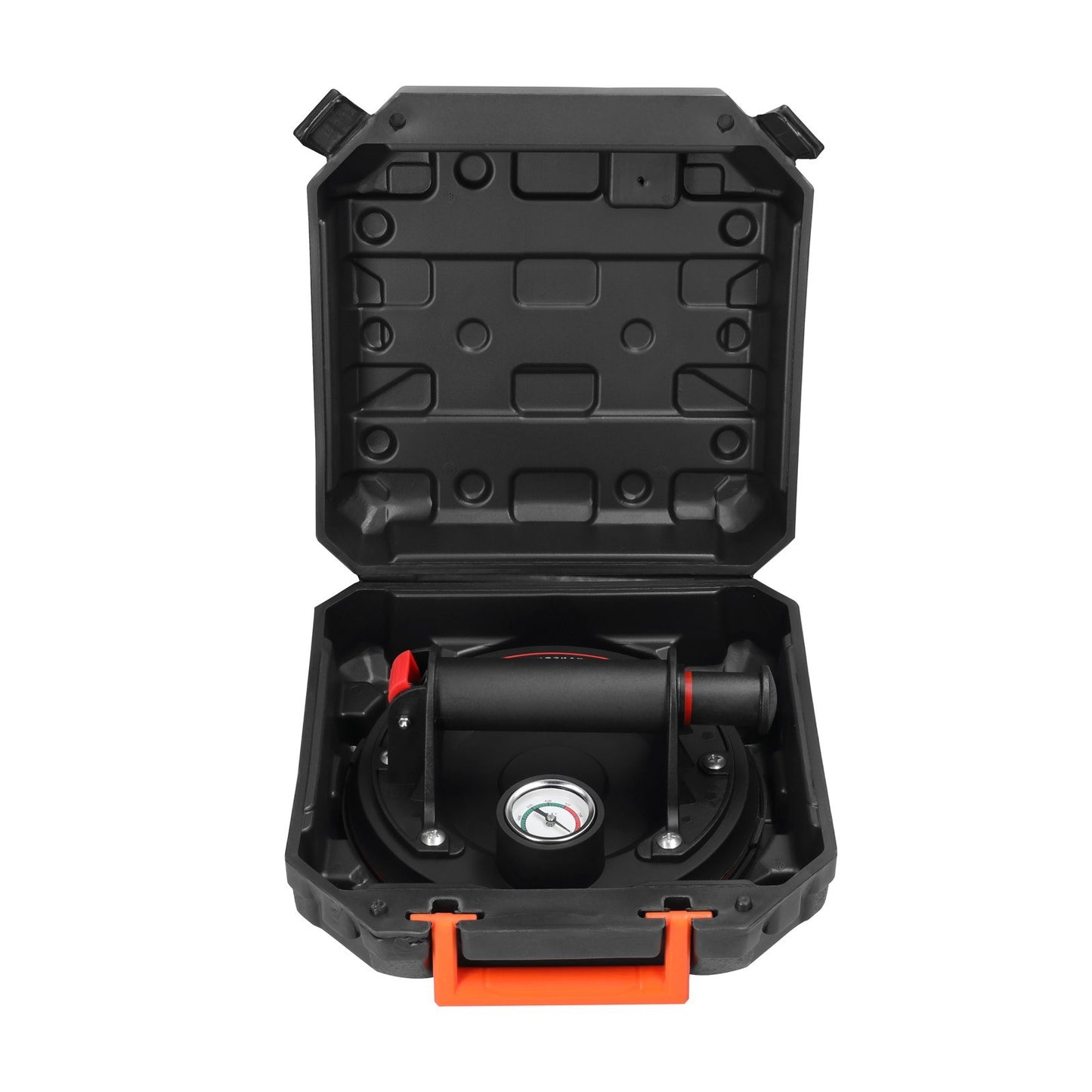 Cold-resistant and Heat-resistant 200mm Diameter Vacuum Suction Cup with Pressure Gauge 75kg High Bearing Capacity Heavy Duty Vacuum Ceramic Tile Lifter for Granite Glass Lifting Tool