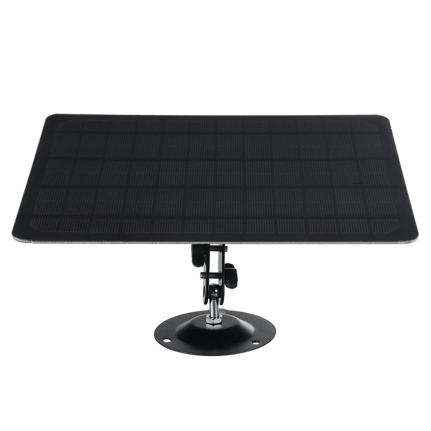 10W 5V Micro USB Solar Panel 2000mAh Energy-saving 360-degree Rotation IP67 Waterproof Wall Mounted Monocrystal Silicon Solar Plate for USB Camera