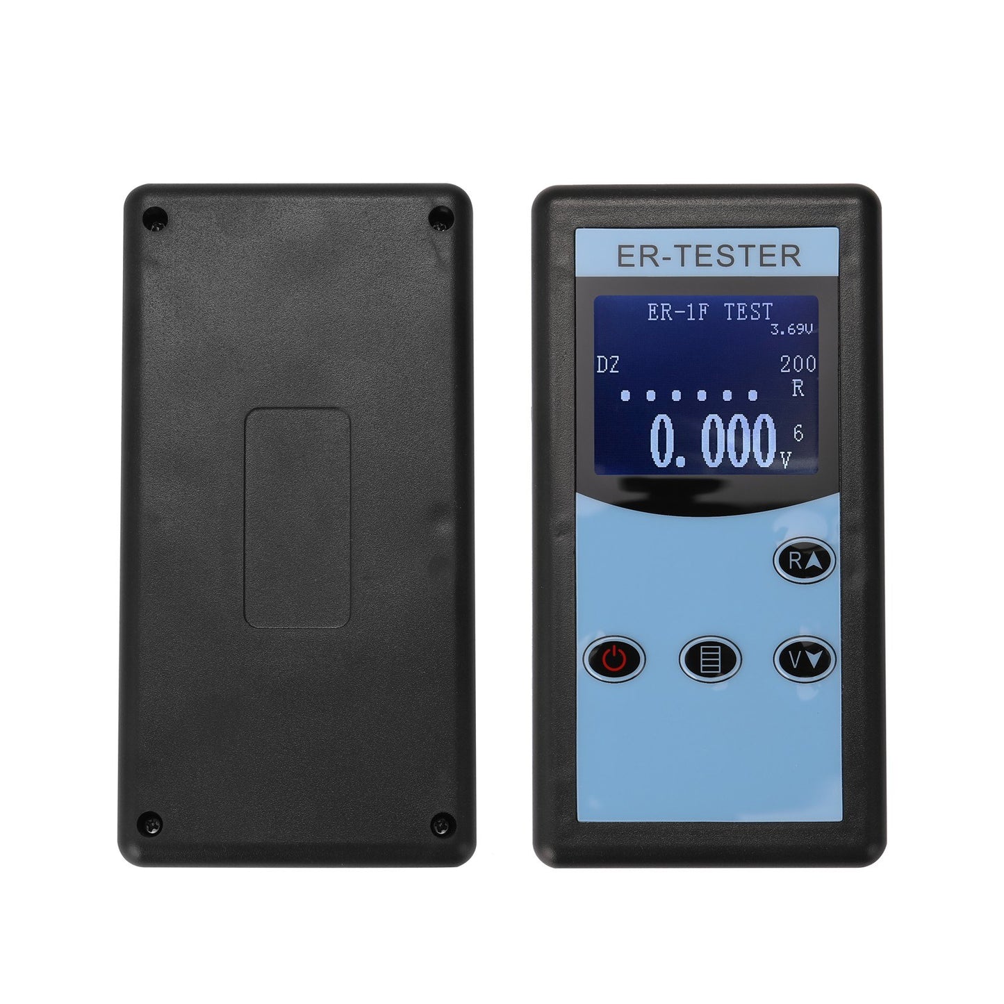 Battery Internal Resistance Tester Four-wire Battery Voltage Resistance Testing Tool for Lithium Nickel Hydrogen Phosphate Lithium Button Battery Handheld Portable Battery Tester with Backlight