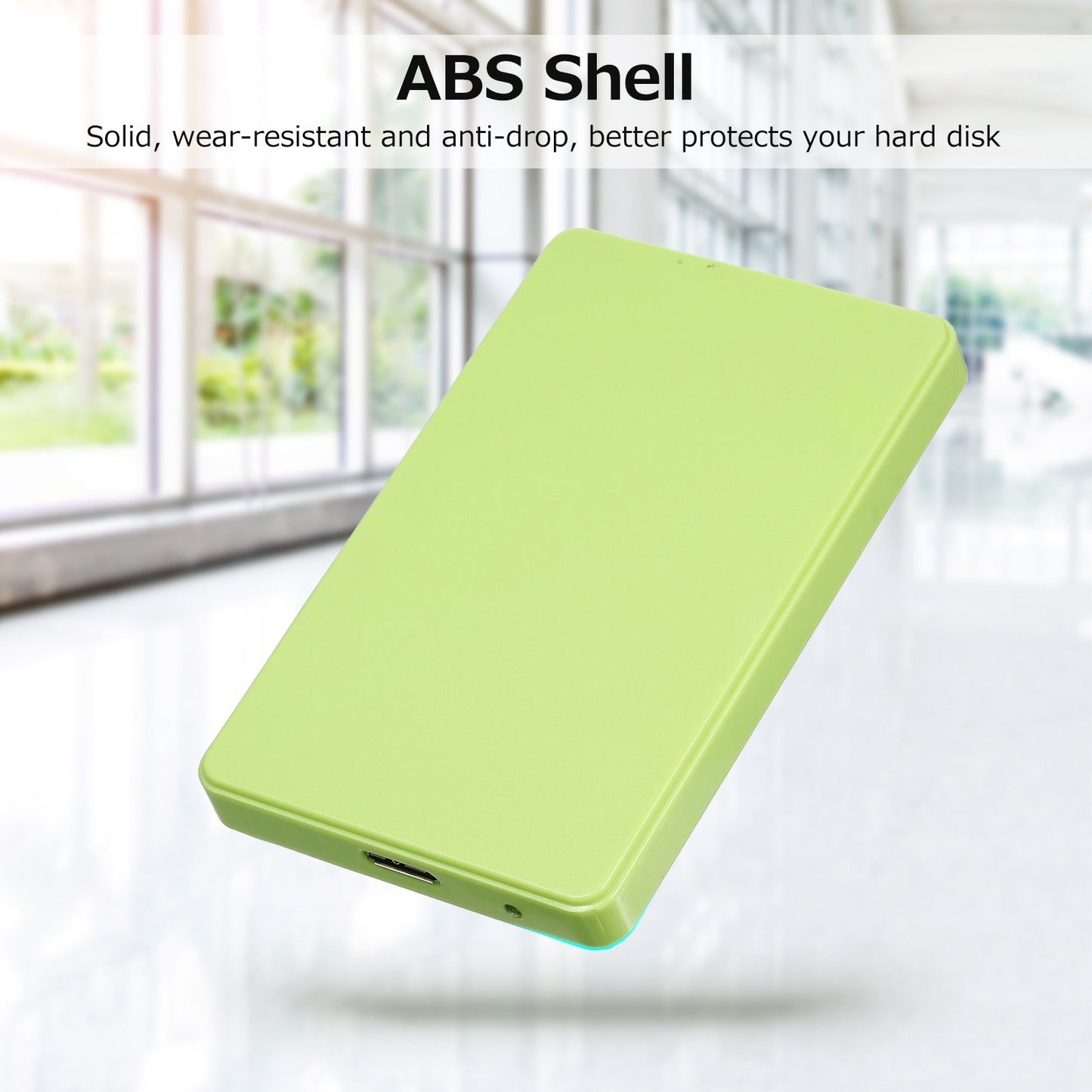 2.5 inch Hard Disk Case USB3.0 High-speed 5Gpbs Transmission External Enclosure SATA Hard Drive Case Support 2.5inch 7/9.5mm SATA HDD/SSD - Black