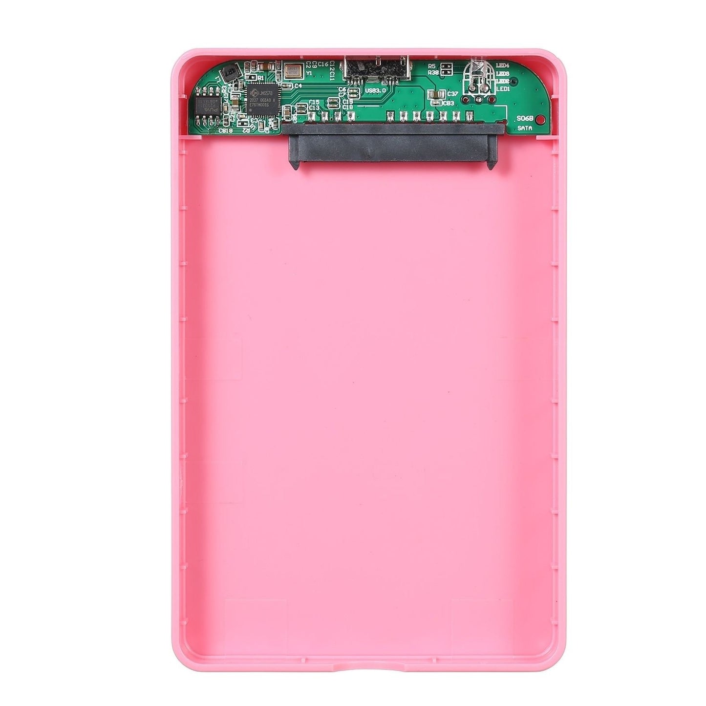 2.5 inch Hard Disk Case USB3.0 High-speed 5Gpbs Transmission External Enclosure SATA Hard Drive Case Support 2.5inch 7/9.5mm SATA HDD/SSD - Pink