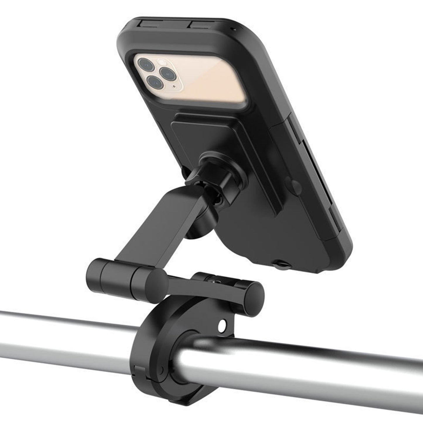 Bicycle Phone Holder Waterproof 360 Degrees Rotation Motorcycle Bike Handlebar Mount Bracket for Phone within 7&#39;&#39;