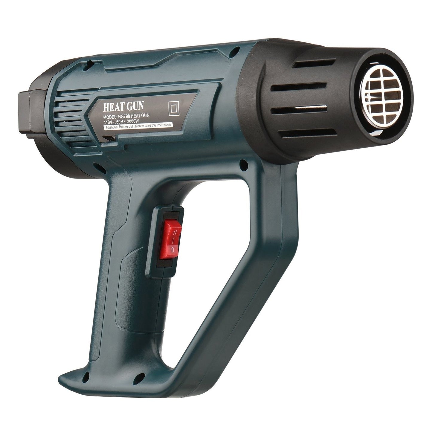 Hot Air Blower 2000W High Power Electronic Digital Display Hot Air Heat Gun Handheld Air Heater for Handicrafts Shrink Packaging - EU Plug 220V