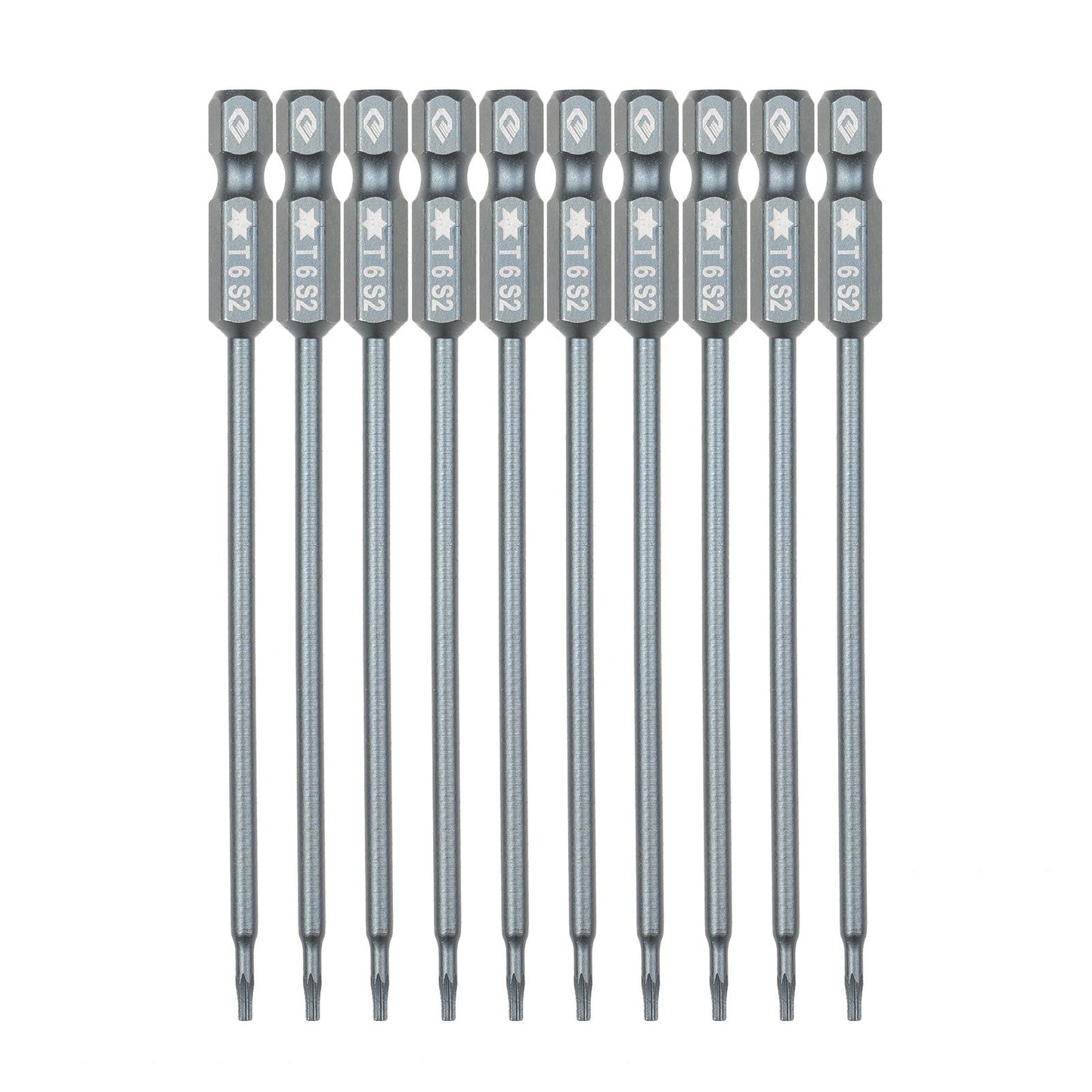 10Pcs/Set T6 Security Torx Bit 1/4-inch Drive S2 Alloy Steel Magnetic Screw Driver Bit Set for Power Screwdriver Electric Hand Drill