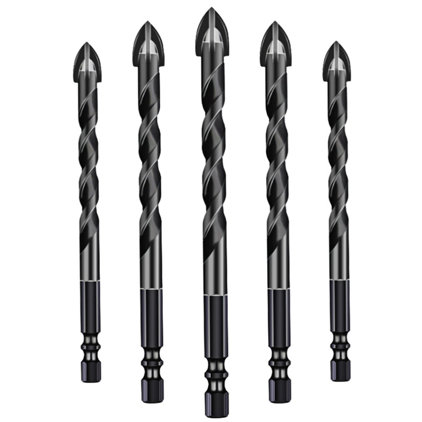 10PCS Masonry Drill Bits for Tile Brick Glass Plastic Porcelain Marble Wood Ceramic Wall Mirror with 5/6/8/10/12mm