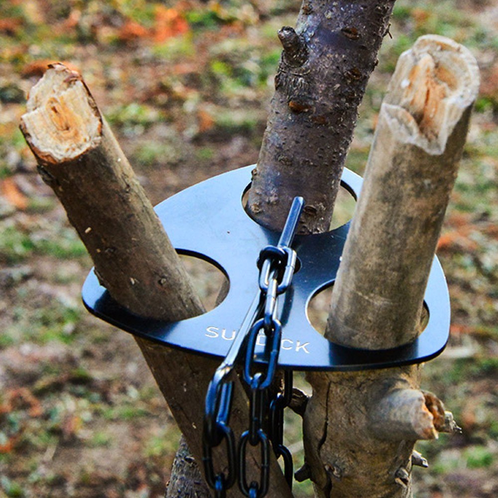 Stainless Steel Tripod Camping Tripod Hanging Pot Bracket Barbecue Rack Hanger