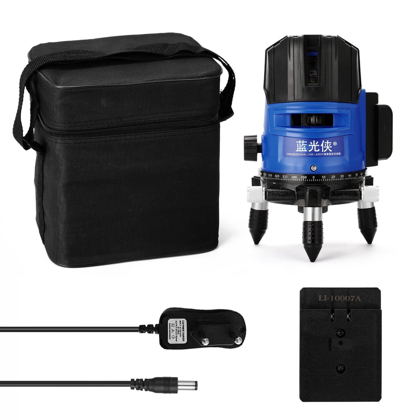 Multifunctional Touched Keys Line Leveler 360-degree Self-leveling Laser Level Measurement Instrument - EU Plug