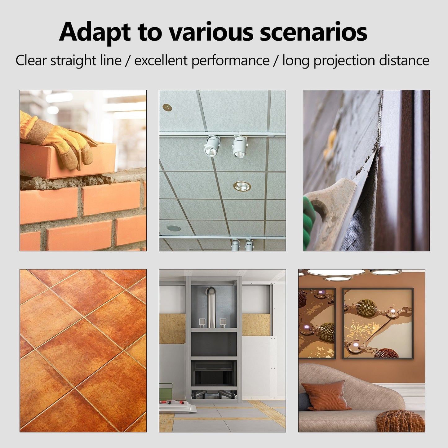 Multifunctional Touched Keys Line Leveler 360-degree Self-leveling Laser Level Measurement Instrument - EU Plug