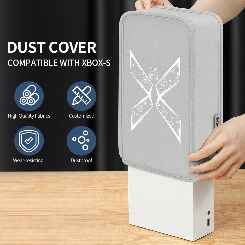 Bubm Dust Cover for Xbox Series S Game Console Fabrics Dust Guard Anti-Scratch Cover Sleeve