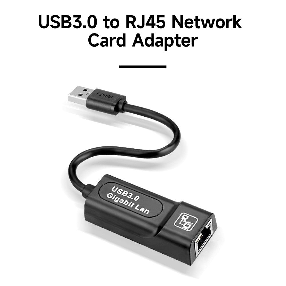 USB 3.0 Hub Ethernet Adapter to RJ45 Gigabit Network Converter for Windows Win7/Win8/Win10/Vista, Mac OS, Linux
