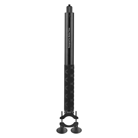 Motorcycle Bike Invisible Selfie Stick Handlebar Mount Bracket with 1/4 Inch Screw for Insta360 One X/One/EVO Camera Support 28cm-115cm Adjustable Length