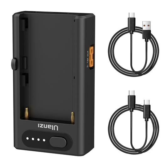 ULANZI NP-F01 Camera Battery Charger Multi-functional  Adapter for F550/F750/F970 NP-F Batteries 22W Bi-directional Quick Charger with Type-C PD Input &amp; Output/ USB-A &amp; D-TAP Outputs