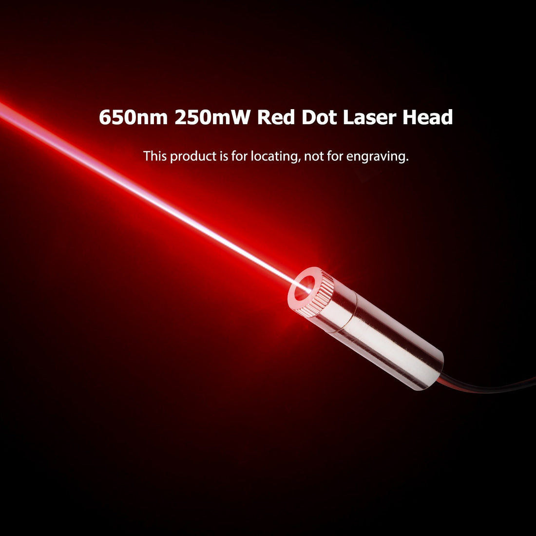 650nm 250mW Red Dot Laser Head CNC Engraver Focusing Module Laser Engr ...