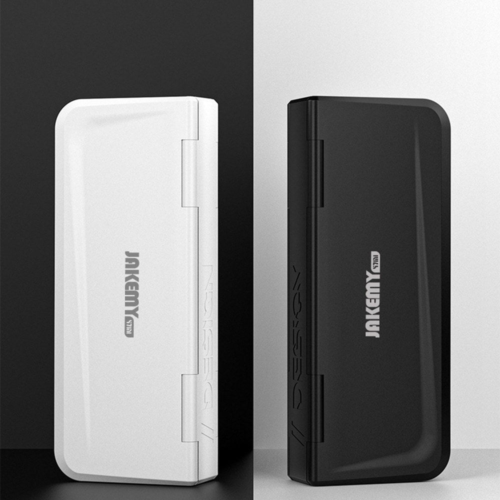 JAKEMY 47Pcs / Set Multifunctional Screwdriver Bits Socket Set High Precision Drive Socket Set H4x28mm Bits CR-V Alloy Steel Bits Kit with Magnetic Soft Pad for Home - Black