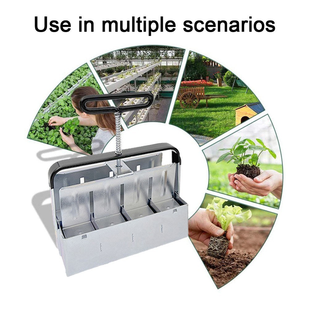 8x2 Inch Seed Soil Blocks Maker Hand-held Plant Seeding Tool Seed Garden Soil Potting