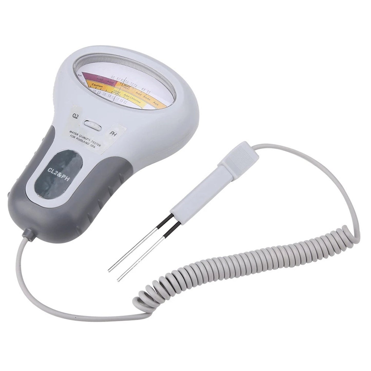 PC102 Handheld Water Quality Tester 2 in 1 PH/Chlorine Level CL2 Portable Meter Detector with Display for Swimming Pool Spa