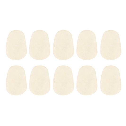 10PCS For Saxophone Clarinet Mouthpiece Silicone Pads Patch Cushion 0.5mm Thick Pad - Transparent