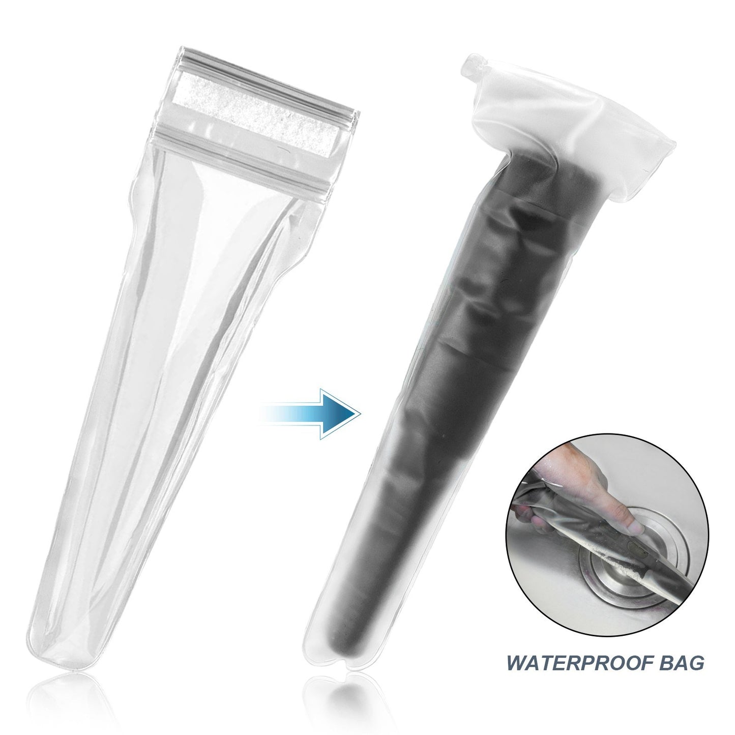 Portable Handheld Metal Pin Pointer GP-Pointers Rod Detector Underground Wiring Detector 360-Degree Search Gold Finder Bolt Finder with Spring Buckle/Wrist Guard/Waterproof Bag/Battery - Black